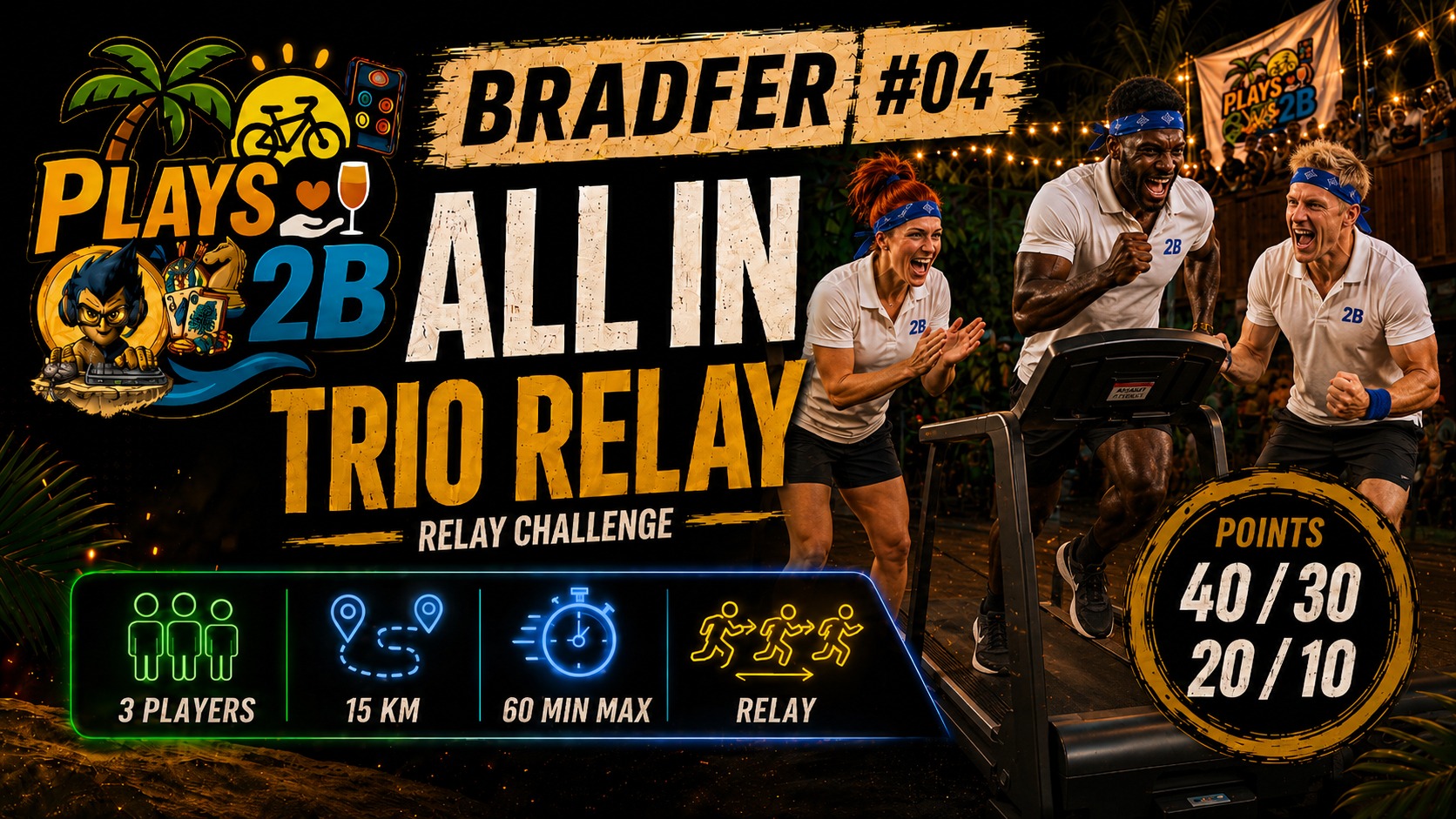THE ‘ALL IN’ TRIO RELAY — Plays2B 2026
