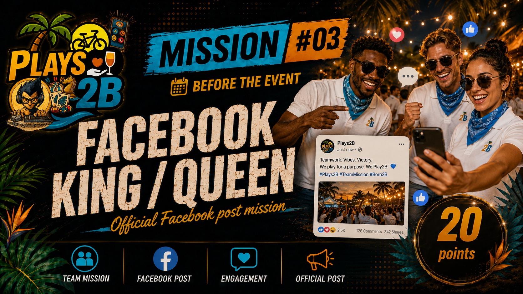 FACEBOOK KING / QUEEN — Plays2B 2026
